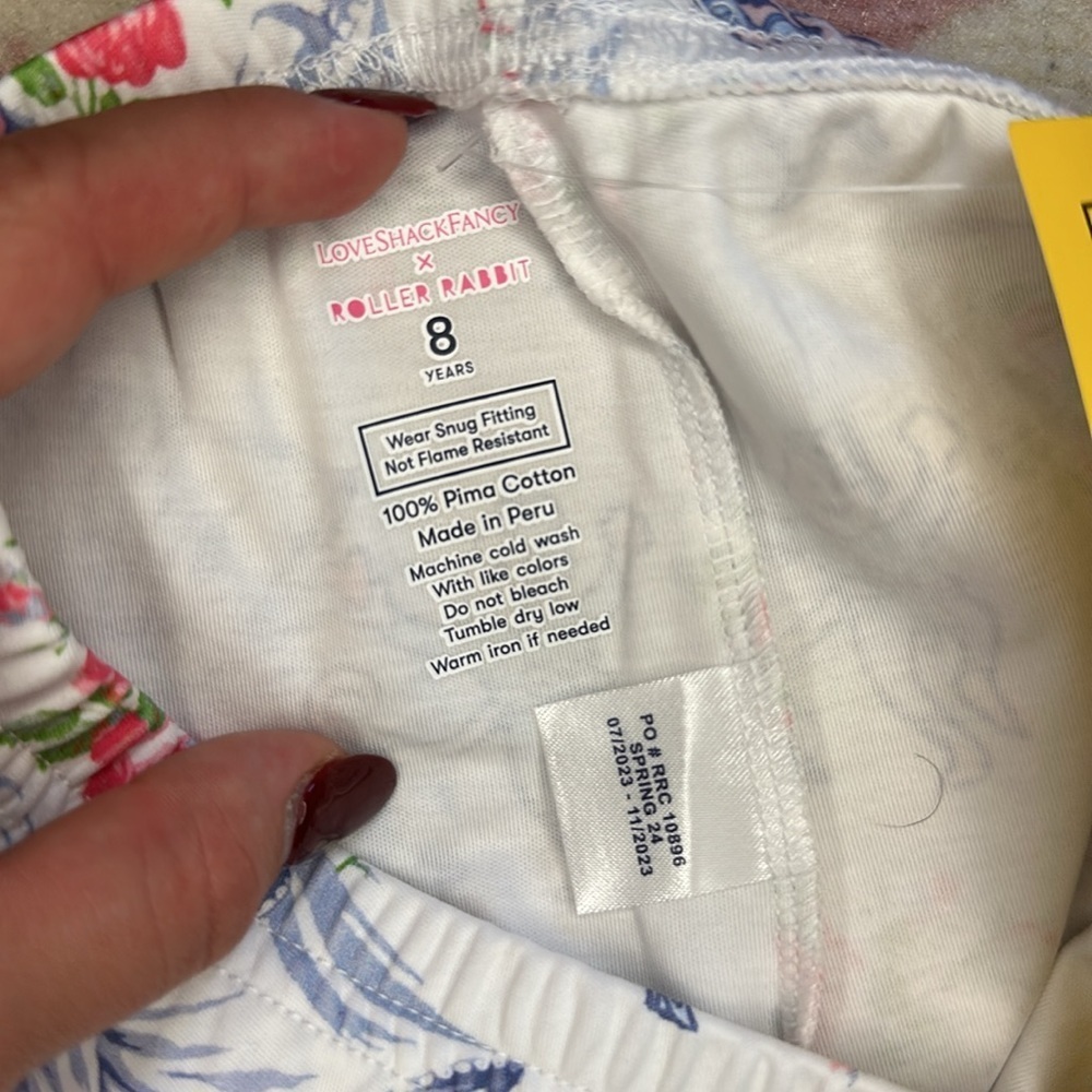NWT Roller Rabbit X LoveShack Rosa Beaux Monkey Kids Pajamas Pastel Blue‎ - Picture 13 of 15